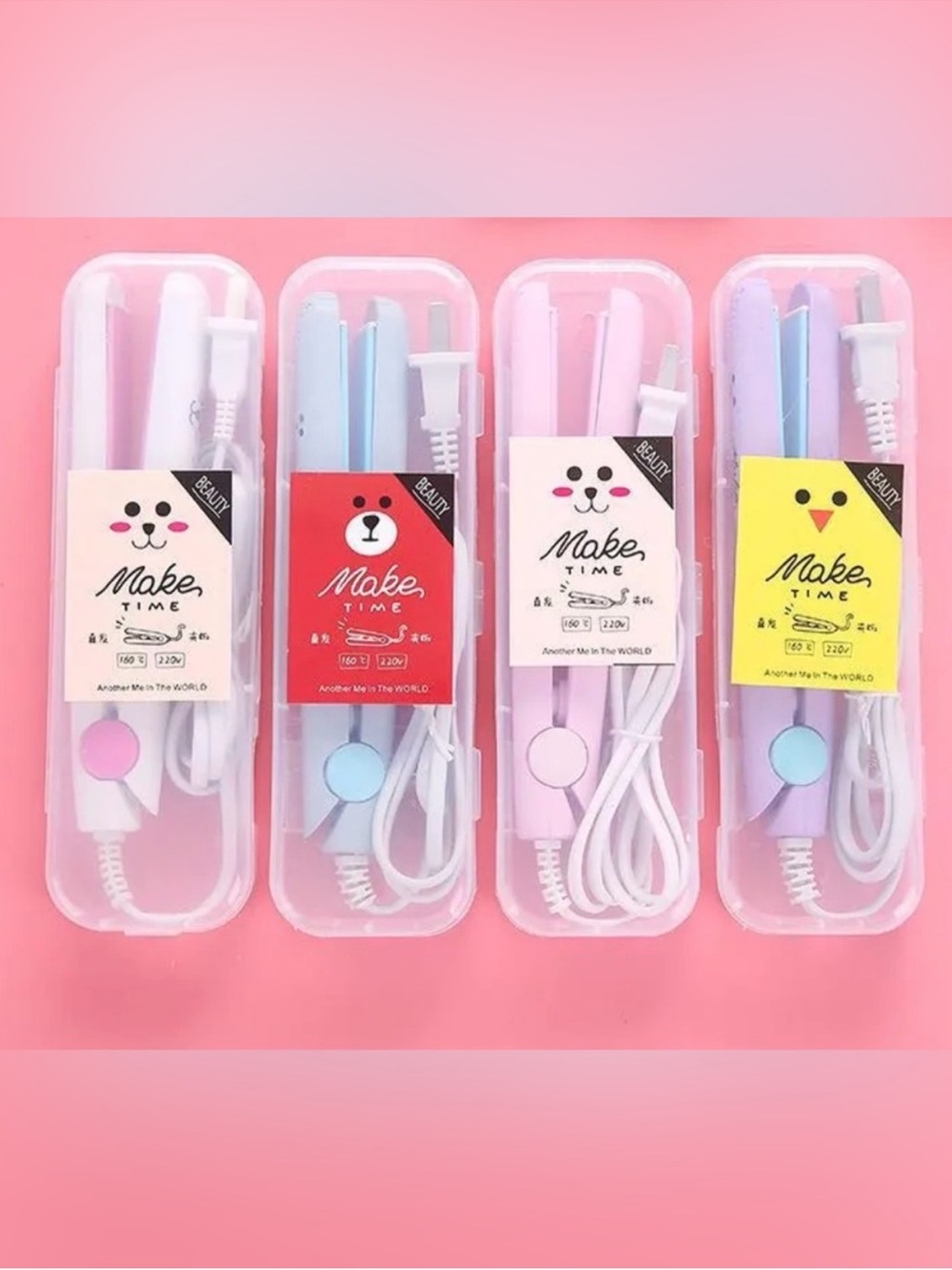 MAKE TIME (1) Mini Hair Straightener w/ Accessories//NIP!!!